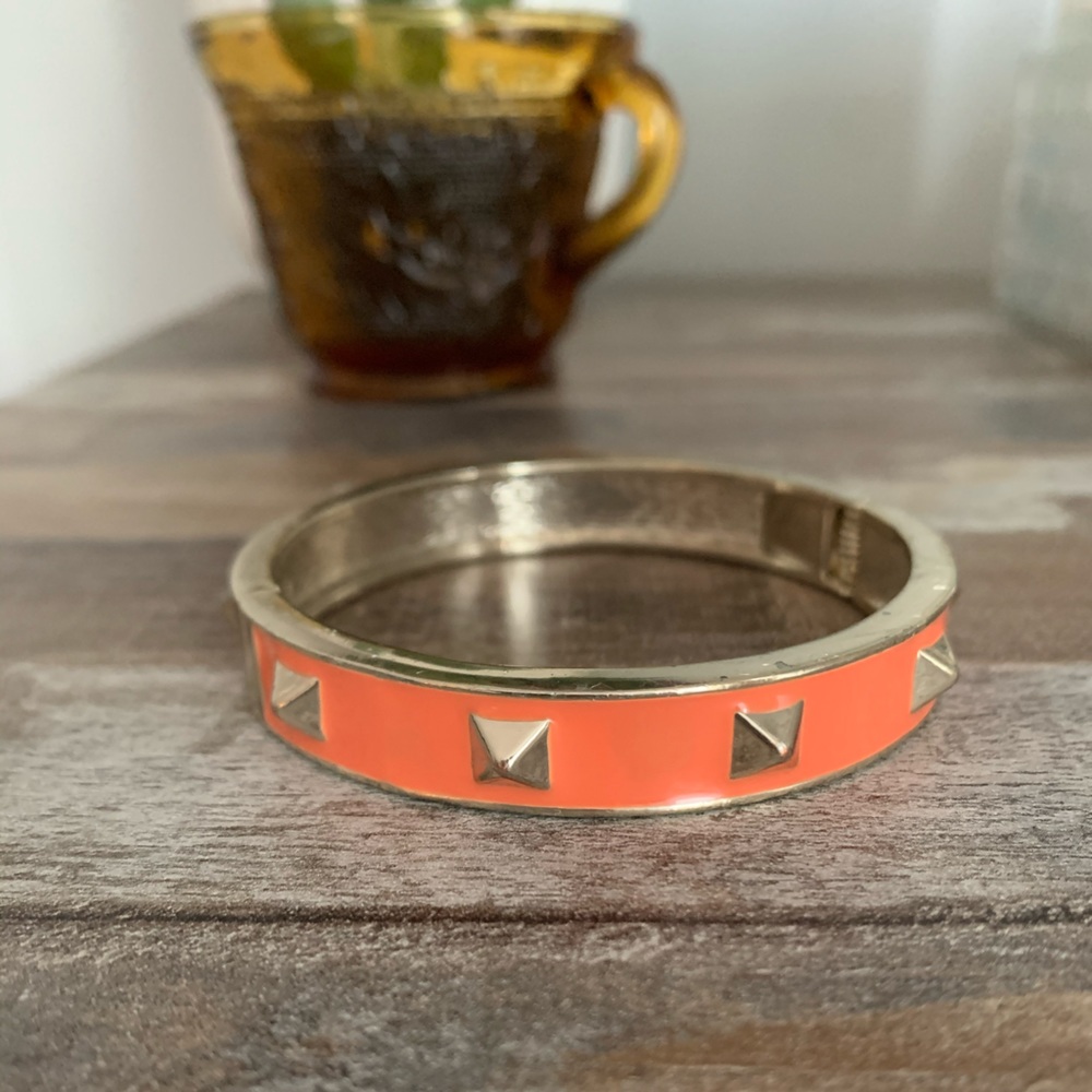 J.Crew coral bangle bracelet
